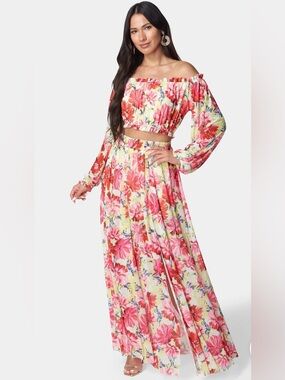 High Slit Two Piece Mesh Set NWT